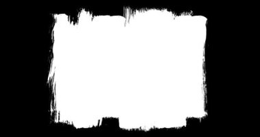 Soyut boya fırçası vuruşu siyah beyaz geçiş arkaplanı, boya sıçraması animasyonu. Fırça darbesi siyah ve beyaz geçiş arkaplanı.