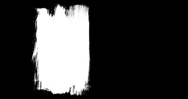 Soyut boya fırçası vuruşu siyah beyaz geçiş arkaplanı, boya sıçraması animasyonu. Fırça darbesi siyah ve beyaz geçiş arkaplanı.