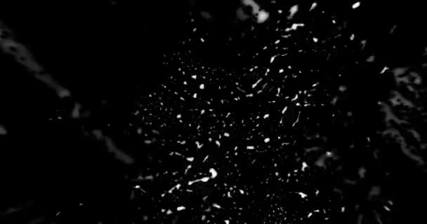 Grunge Stop Motion Frame текстурована Loop/ 4k анімація вінтажної графіки руху з чорно-білою гранжевою суворою текстурою рамки фону безшовної петлі — стокове відео