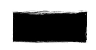 Boyalı Fırça Vuruşu Çerçevesi Giriş Arkaplan / 4k gerçekçi bir el yapımı siyah beyaz boya fırçası doldurma dizisinin animasyonu