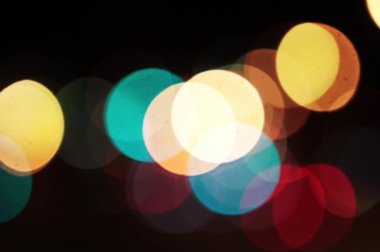 Soyut Bokeh Arkaplanı (Çok Renkli)