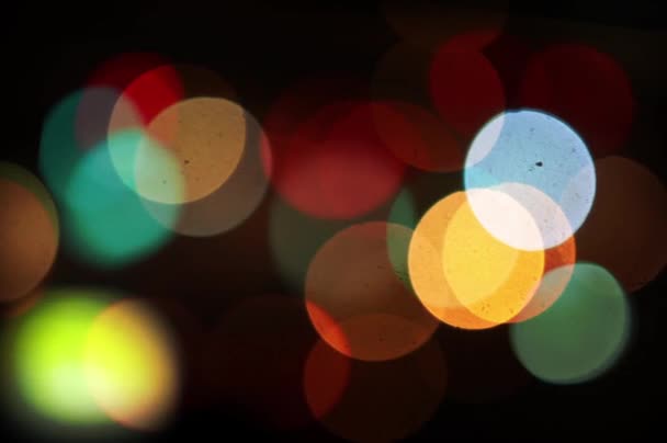 Abstracte Bokeh achtergrond (veelkleurig) — Stockvideo