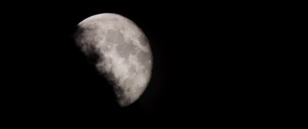 4K video time lapse. Fases lunares de alta resolución y súper detalladas. — Vídeo de stock