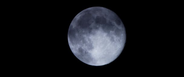 Vídeo de lapso de tempo 4K. Fases lunares super detalhadas e de alta resolução. — Vídeo de Stock