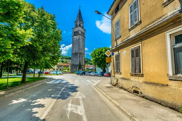 Pazin Oude Stad Architectuur Schilderachtig Uitzicht Oude Architectuur Het Centrum — Stockfoto