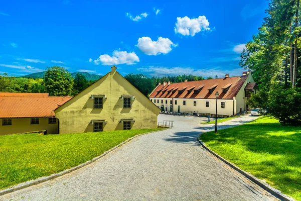 Trakoscan Norra Kroatien Landskap Vacker Utsikt Färgstarka Landskap Trakoscan Berömda — Stockfoto