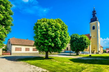 Koprivnica renkli manzara sahne. / Scenic view Koprivnica, küçük turistik kasaba Kuzey Hırvatistan, Europe renkli Mimarlık adlı.