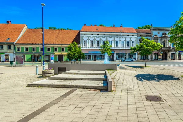 Karlovac Banija Vierkante Landschap Schilderachtig Uitzicht Oude Stad Karlovac Centraal — Stockfoto