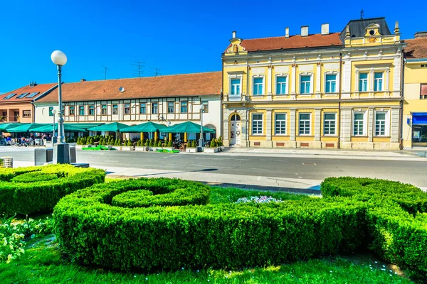 Koprivnica Natuur Stadspark Schilderachtig Uitzicht Idyllische Park Kleurrijke Architectuur Stad — Stockfoto
