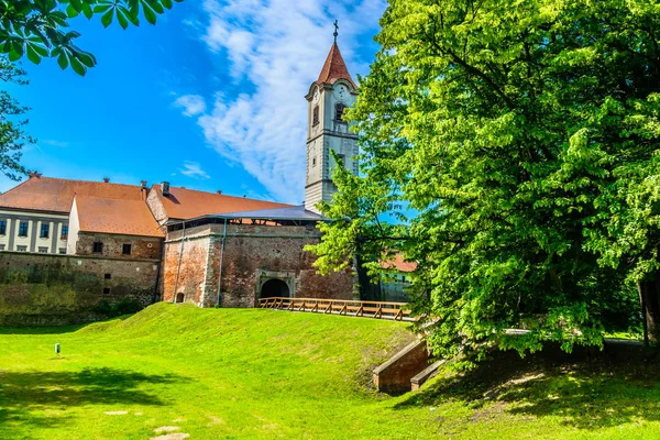 Cakovec Buitenshuis Openbaar Park Schilderachtig Uitzicht Marmeren Kleurrijke Landschap Cakovec — Stockfoto