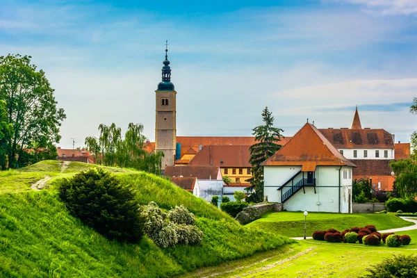 Varazdin Arkitektur Gammal Park Vacker Utsikt Pittoreska Gamla Staden Varaždin — Stockfoto