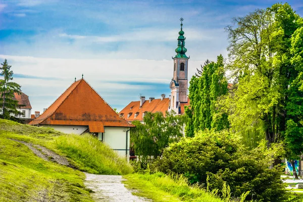 Varazdin Oude Stad Barok Schilderachtig Uitzicht Schilderachtige Stad Varazdin Voormalig — Stockfoto