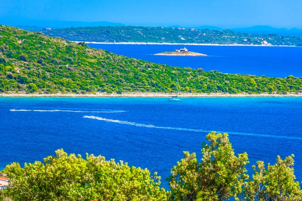 Coast Summer Adriatic Sea Scenic View Marble Seascape Dalmatia Region — Stock Photo, Image