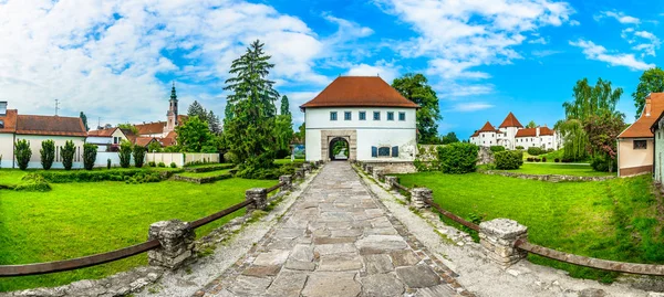 Varazdin Panorama Staden Gamla Panorama Fantastiska Gamla Staden Varaždin Norra — Stockfoto