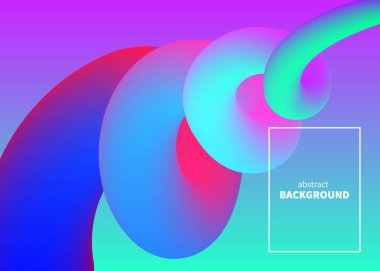 3D şekil, sıvı tasarım, elektronik müzik poster, Soyut El ilanı, gece kulübü, parlak arka plan afiş. Vektör çizim