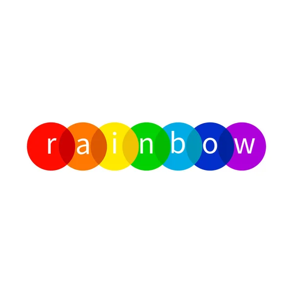 Regenboog Logo Lgbt Symbool Pictogram Van Club Van Nacht Voorraad — Stockvector
