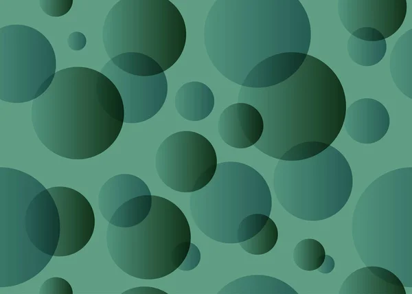 Modèle sans couture avec des cercles verts — Image vectorielle
