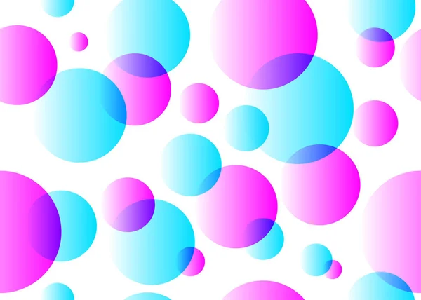 Saumaton kuvio ympyröillä — vektorikuva