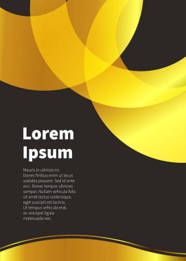 İş dalga kurumsal arka plan, el ilanı, broşür tasarım şablonu. Vektör çizim