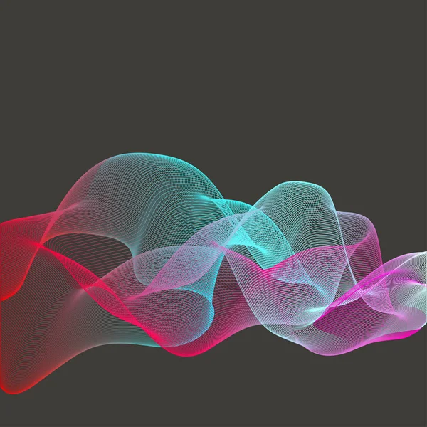 Музична хвиля, градієнтний еквалайзер — стоковий вектор