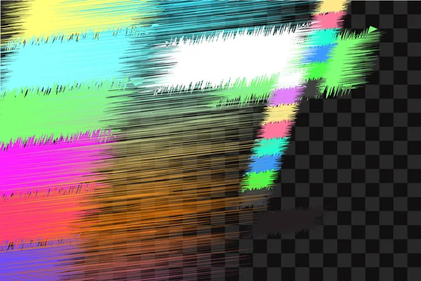 Abstrakta Glitch Eller Design Mall Glitch Skärmen Glitch Buller Textur — Stock vektor