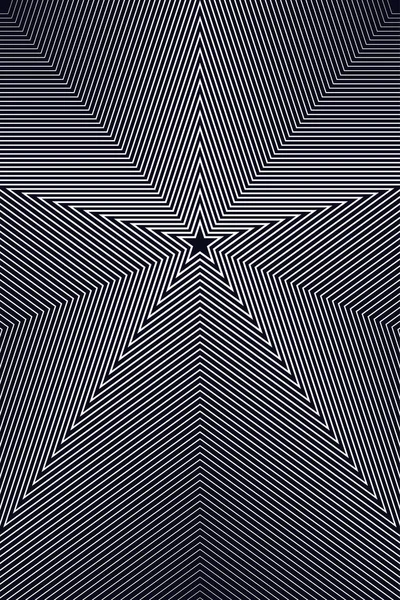 Affiche Musicale Avec Étoiles Bannière Géométrique Lignes Étoiles Fond Musique — Image vectorielle