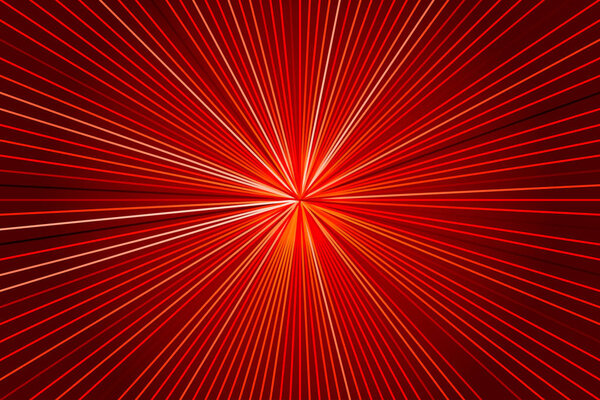 Red background with rays