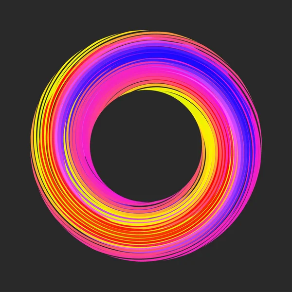 Rahmenwirbel Spiralbanner Farbkreisrand Vektorelement Vortex Wirbelwindbanner — Stockvektor