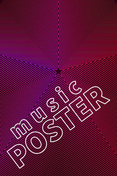 Abstraktes rosa Poster mit Sternen — Stockvektor