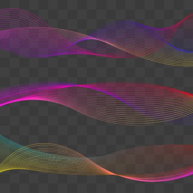 Renkli çizgiler abstract, karışım dalgalı çizgiler, sunu öğesi, eğri Degrade çizgiler, dinamik tasarım öğeleri taşıma. Esp10 vektör
