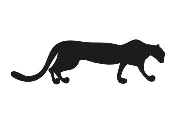 elle çizilmiş stilize panter