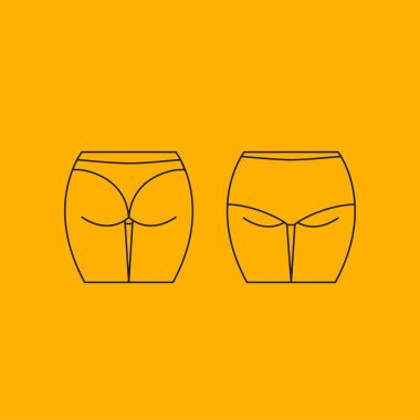 Külot dize ve klasik. Vektör hat illüstrasyon