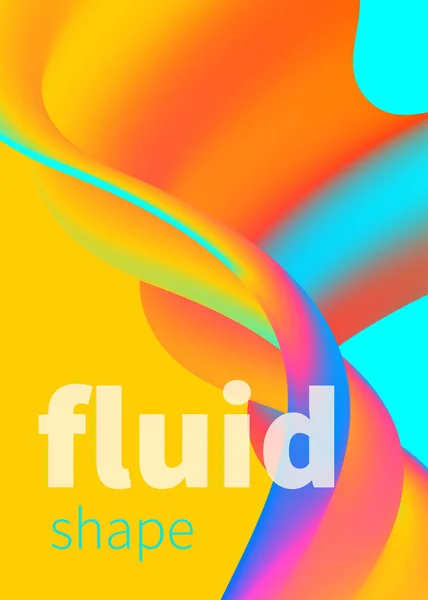 Bannière fluide arc-en-ciel — Image vectorielle
