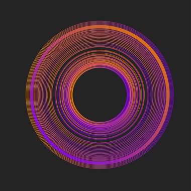 Dijital müzik dalga, müzikal poster, elektronik müzik afiş, soyut tasarım öğesi, degrade dalgalı eğrisi. Vektör çizim
