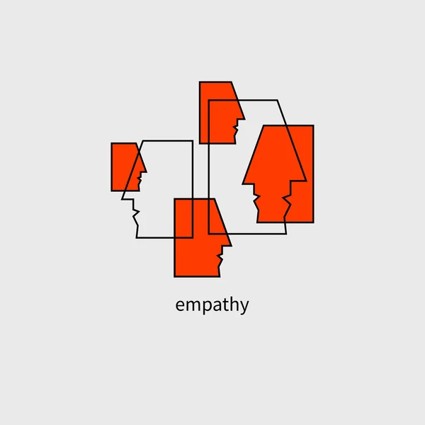 Csapat Kommunikáció Üzleti Kommunikáció Személyzet Empátia Ikon Társadalom Pszichológia Ikon — Stock Vector