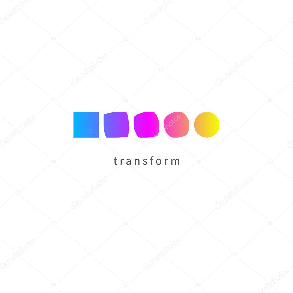 Logo transform, icon change, icon growth, symbol training, evolution, business development, logo education, brand, business coach, evolution sign personal life coaching