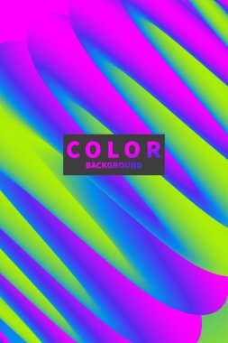 Minimal electro müzik poster. Sıvı arka plan. Modern canlı degrade renk afiş. Gece kulübünde yaz partisi el ilanı. Vektör çizim