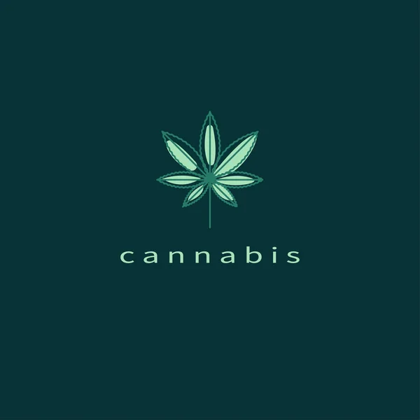 Cannabis-Blatt, Marihuana-Symbol — Stockvektor