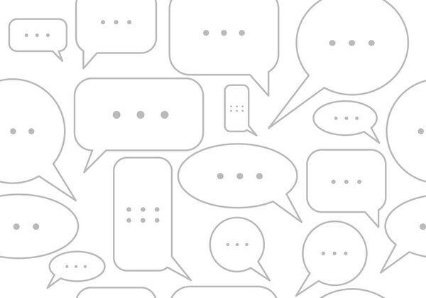 Бесшовные текстовые пузыри
