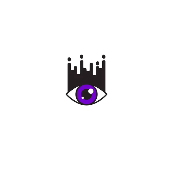 Eyelash extension modern icon — Stock Vector
