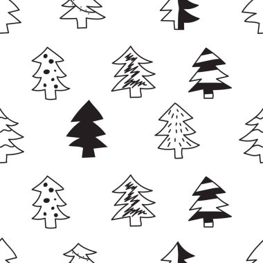 Kusursuz siyah beyaz desen