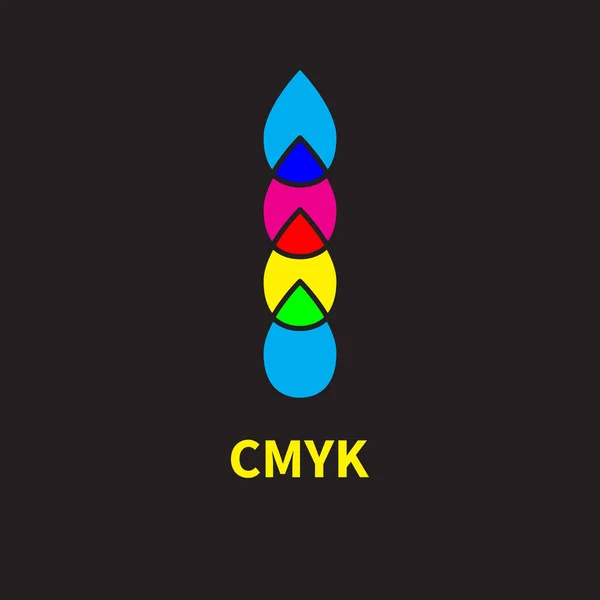 Modelos de color cmyk y rgb — Vector de stock
