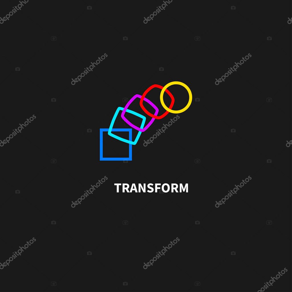 Change icon, transformation, evolution