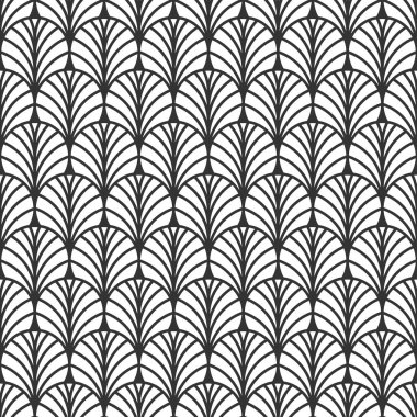 Fan kusursuz soyut geometrik desen, retro arkaplan, chinoizerie desen