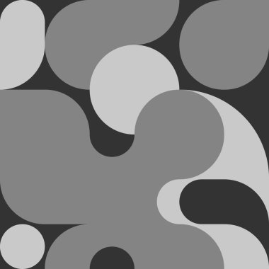 Geometrik şekilli parlak bauhaus arkaplanı, 80 'lerin modası, modern grafik tasarımı, İsviçre deseni. Vektör illüstrasyonu