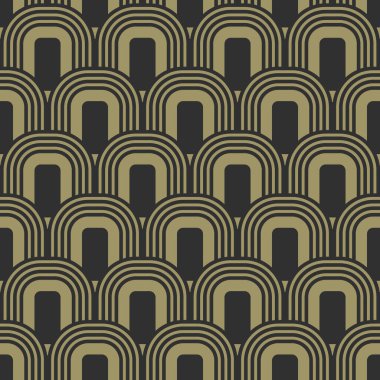 Art Deco, 1920 'lerde kusursuz altın desenli.