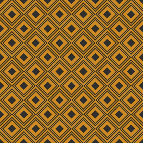 20世纪20年代风格的艺术装饰无缝黄金图案 几何复古背景与黄金菱形 矢量说明 — 图库矢量图片