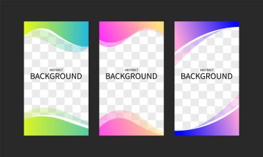 Web uygulamaları için soyut geometrik şablonlar kümesi