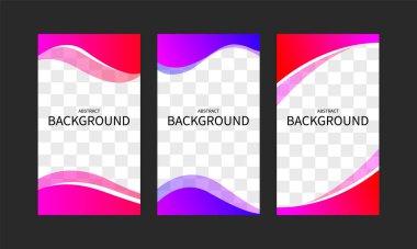 Web uygulamaları için soyut geometrik şablonlar kümesi