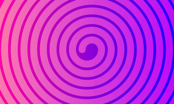 Banner mit Spirale, magischer rosa Kreis, grafisches Gestaltungselement — Stockvektor